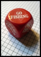 Dice : Dice - 6D - Large Red Plastic Retirement Dice